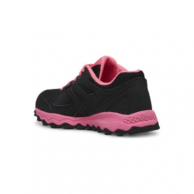 Black / Pink Big Kids' Saucony Cohesion TR14 Lace Sneakers | SINGAPORE-YXGFL