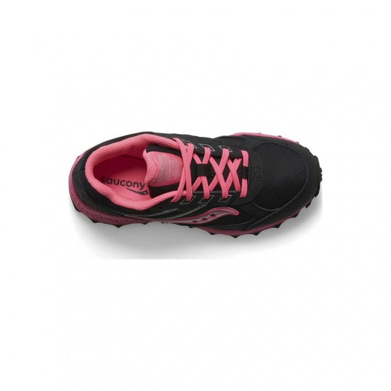 Black / Pink Big Kids' Saucony Cohesion TR14 Lace Sneakers | SINGAPORE-YXGFL