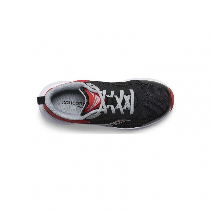 Black / Red Big Kids' Saucony Axon 3 Sneakers | SINGAPORE-BJZXO