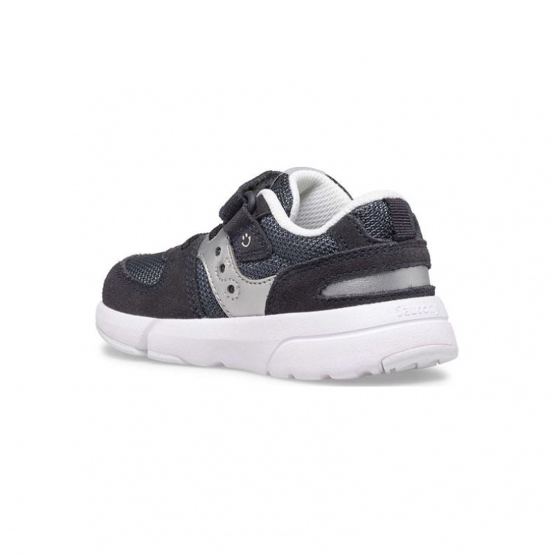 Black / Silver Little Kids' Saucony Jazz Lite 2.0 Sneakers | SG-CQIZL