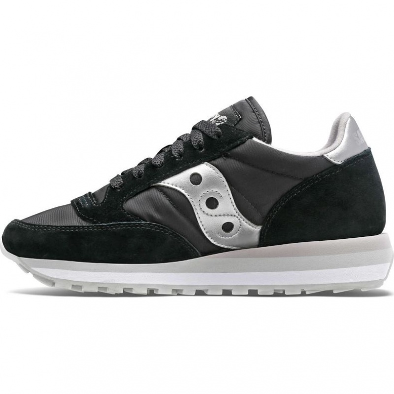 Black / Silver Women's Saucony Jazz Triple Sneakers | SINGAPORE-NEDLB