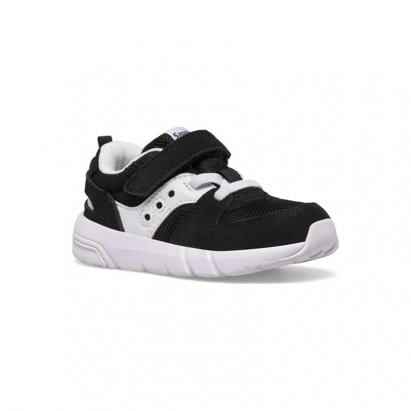 Black / White Little Kids' Saucony Jazz Lite 2.0 Sneakers | SINGAPORE-PVSHL