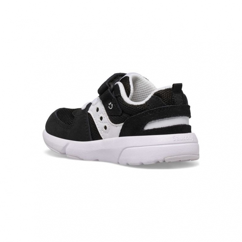 Black / White Little Kids' Saucony Jazz Lite 2.0 Sneakers | SINGAPORE-PVSHL