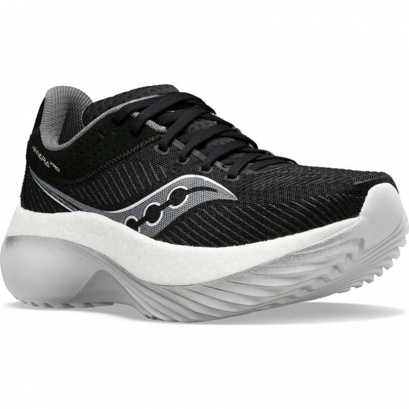 Black / White Men's Saucony Kinvara Pro Running Shoes | SINGAPORE-SBDAC