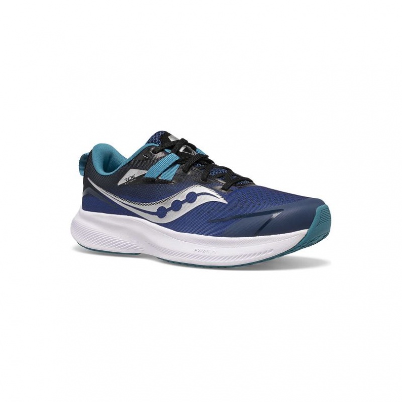 Blue Big Kids' Saucony Ride 15 Sneakers | SG-ORXFT