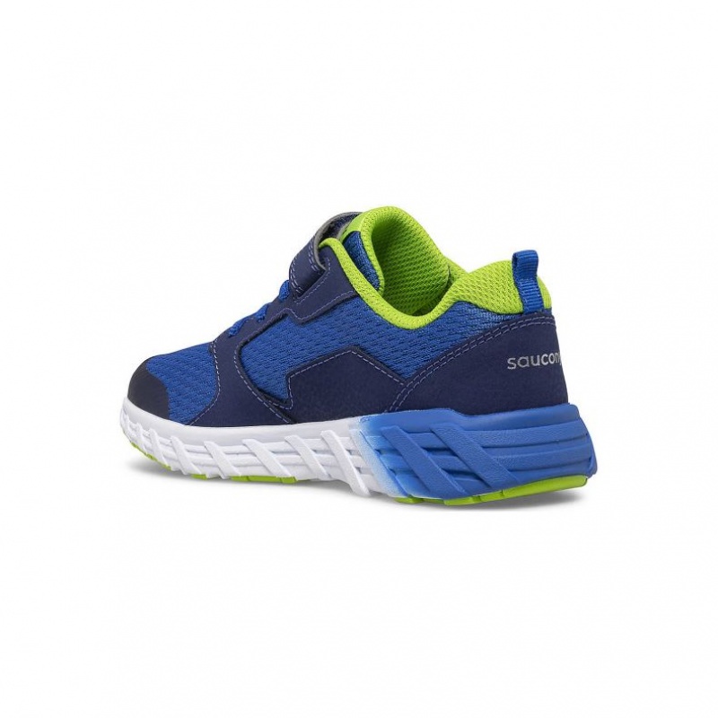 Blue Big Kids' Saucony Wind 2.0 A/C Sneakers | SINGAPORE-BOPUH