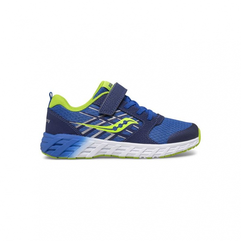 Blue Big Kids\' Saucony Wind 2.0 A/C Sneakers | SINGAPORE-BOPUH