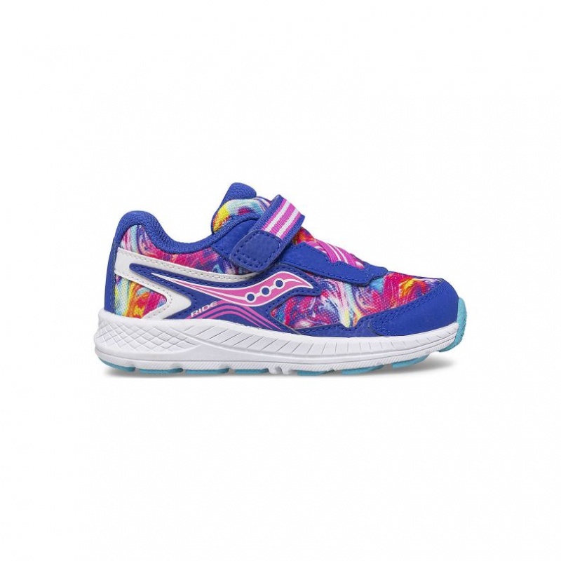 Blue Little Kids\' Saucony Ride 10 Jr. Sneakers | SG-BSCAR