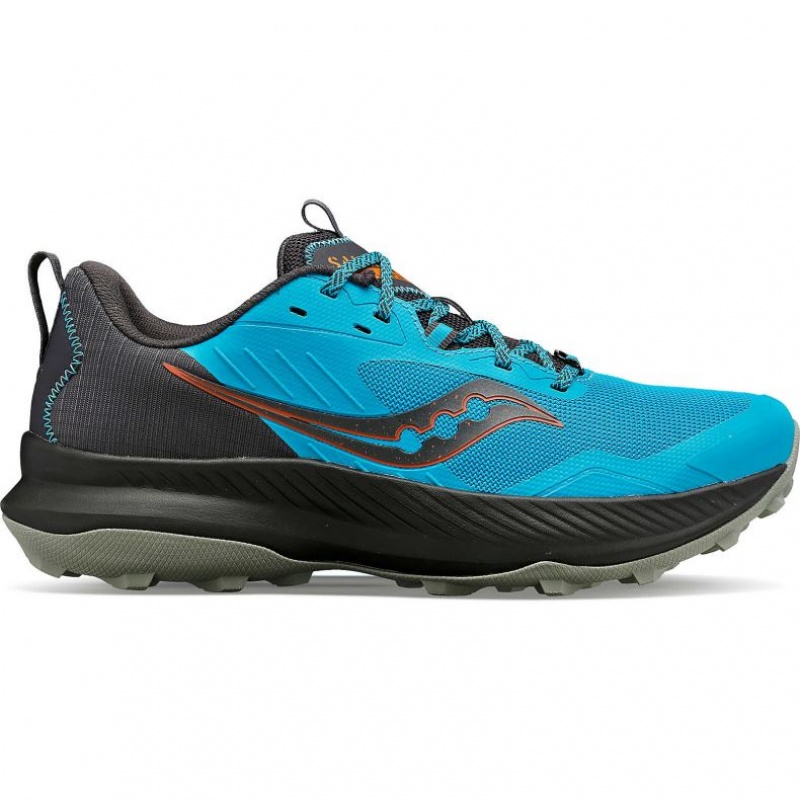 Blue Men\'s Saucony Blaze TR Trail Running Shoes | SINGAPORE-XMQPA