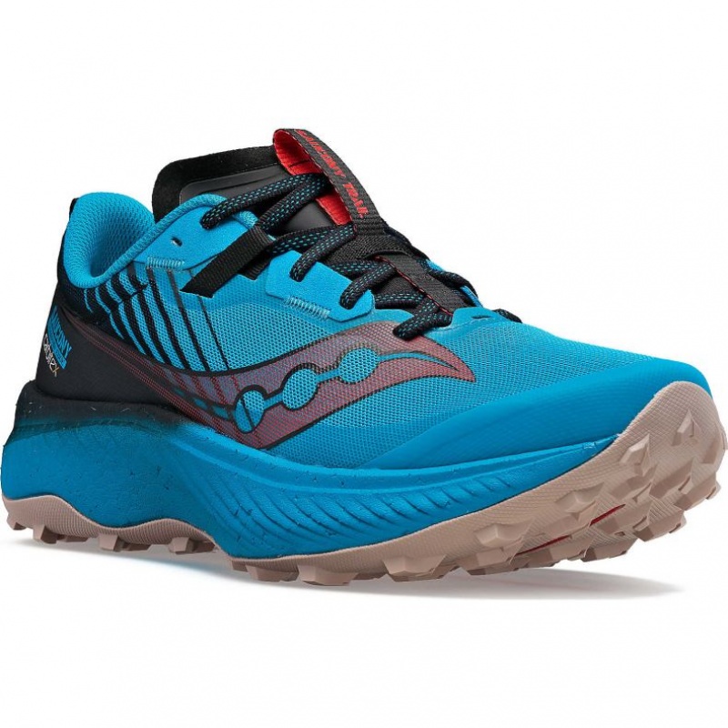 Blue Men's Saucony Endorphin Edge Trail Running Shoes | SG-SXHBU