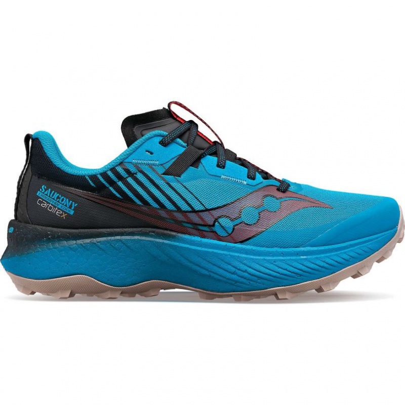 Blue Men\'s Saucony Endorphin Edge Trail Running Shoes | SG-SXHBU