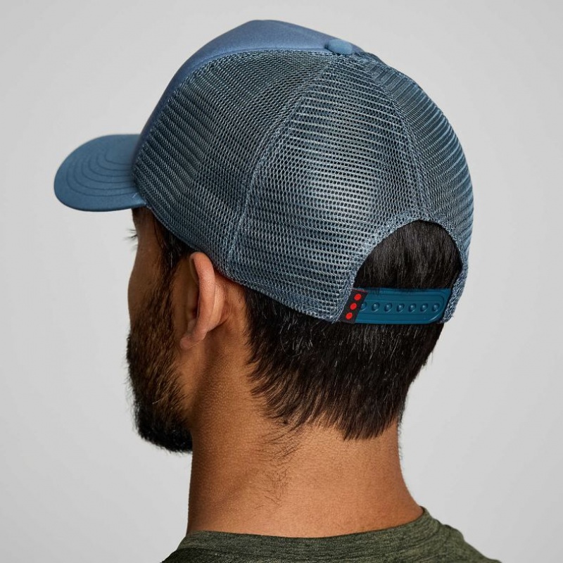 Blue Men's Saucony Foamie Trucker Hats | SINGAPORE-KHJOM