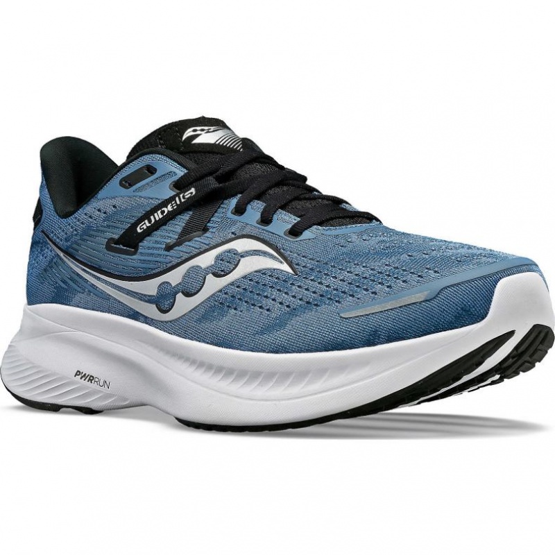 Blue Men's Saucony Guide 16 Running Shoes | SINGAPORE-QVTHW