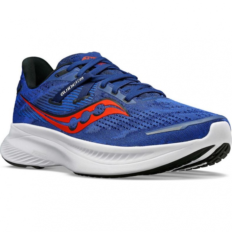 Blue Men's Saucony Guide 16 Running Shoes | SG-MXQPI