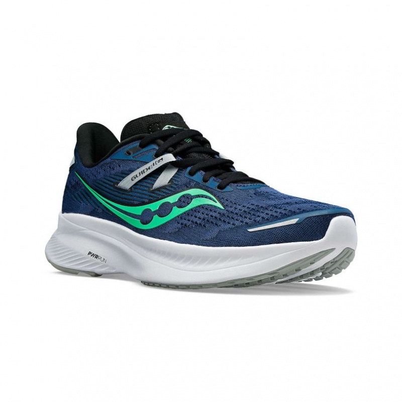 Blue Men's Saucony Guide 16 Running Shoes | SG-PKHAL