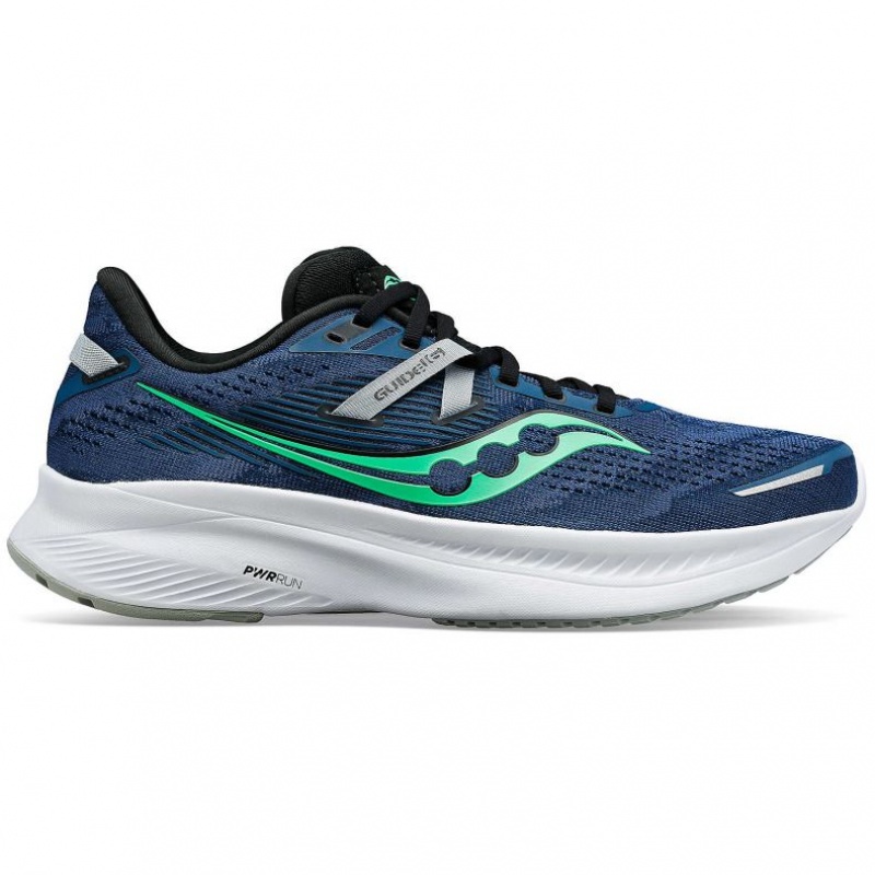 Blue Men\'s Saucony Guide 16 Running Shoes | SG-PKHAL