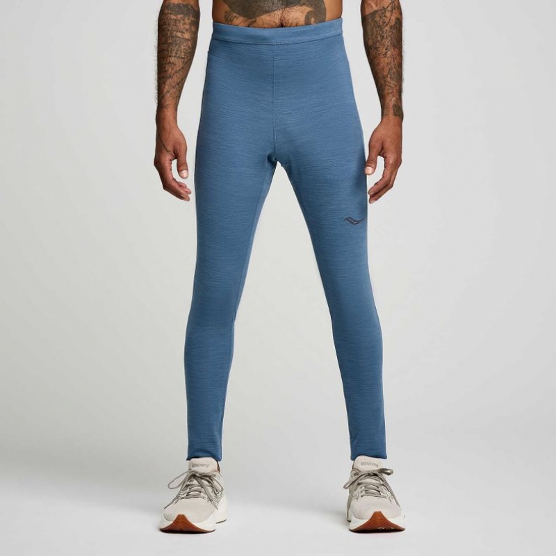 Blue Men\'s Saucony Solstice Tight | SG-ZVHQK