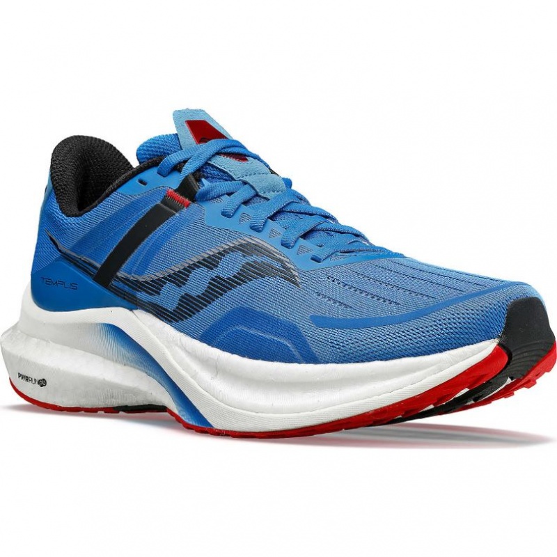 Blue Men's Saucony Tempus Running Shoes | SINGAPORE-YPXVG