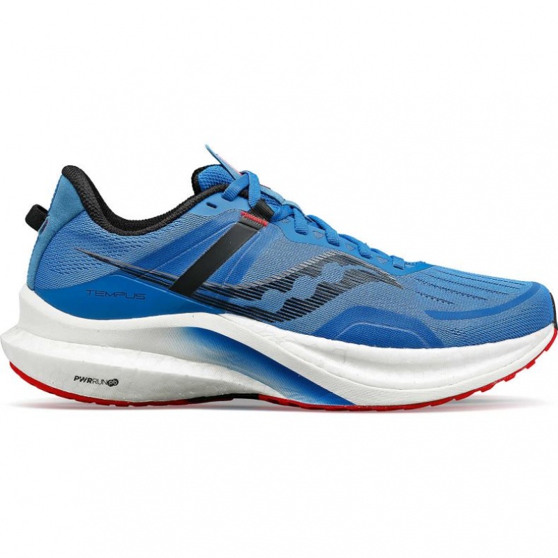 Blue Men\'s Saucony Tempus Running Shoes | SINGAPORE-YPXVG