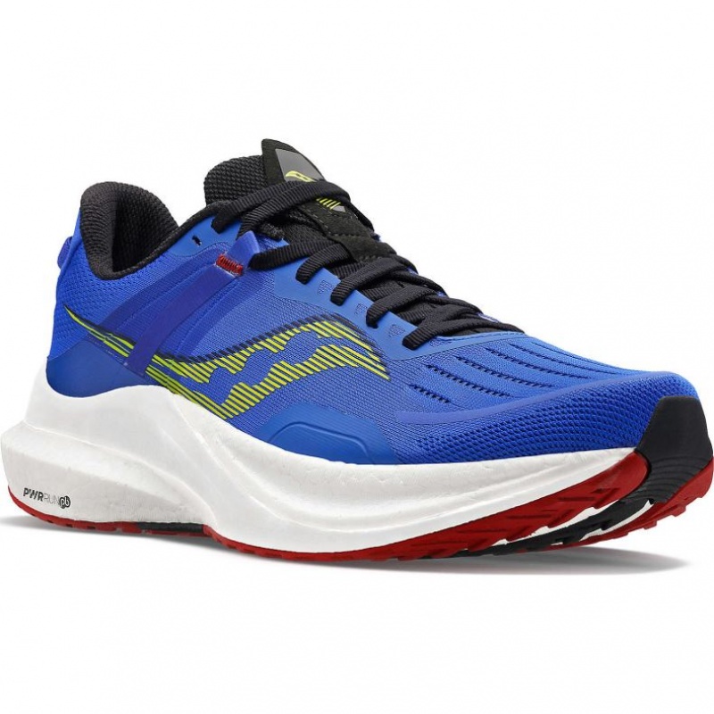 Blue Men's Saucony Tempus Running Shoes | SG-PQTSE