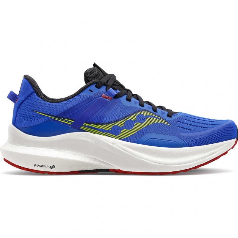 Blue Men\'s Saucony Tempus Running Shoes | SG-PQTSE