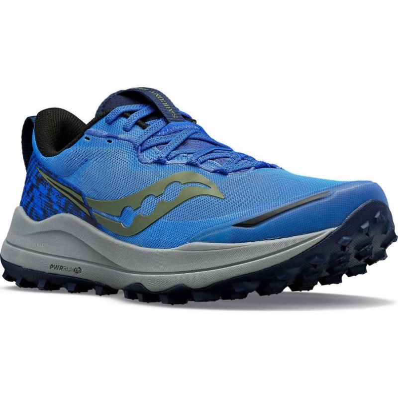 Blue Men's Saucony Xodus Ultra 2 Trail Running Shoes | SINGAPORE-BVTEX