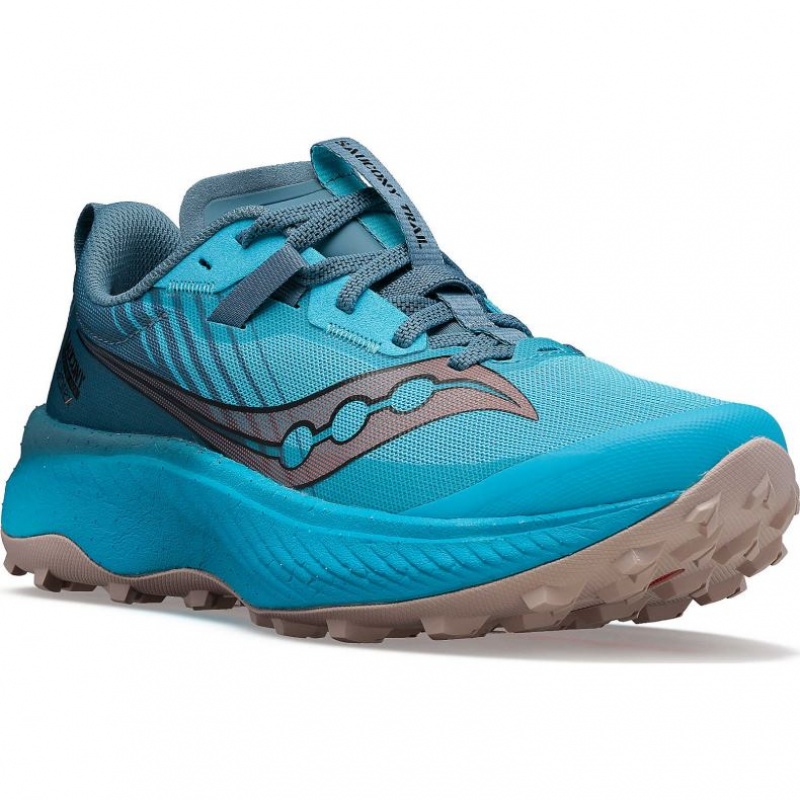 Blue Women's Saucony Endorphin Edge Trail Running Shoes | SG-KAVOP