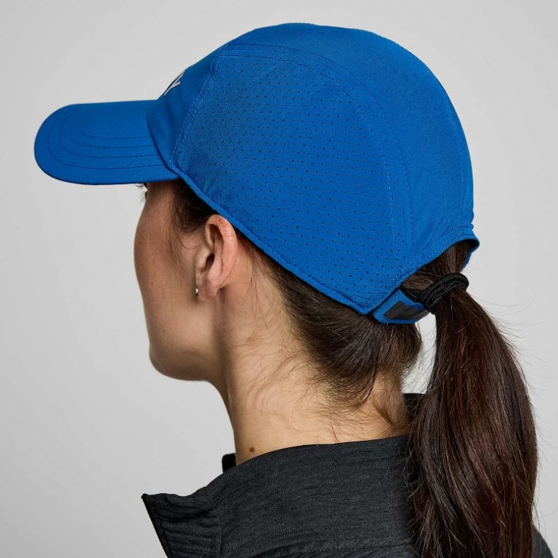 Blue Women's Saucony Outpace Hat | SINGAPORE-TOWHM