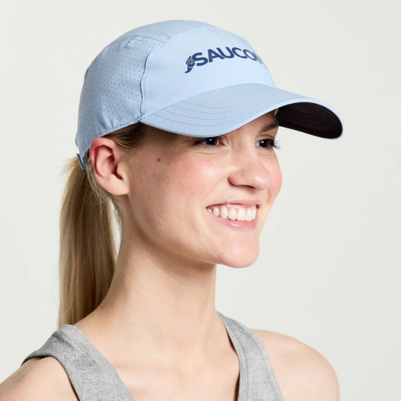 Blue Women\'s Saucony Outpace Hat | SINGAPORE-UZVHA