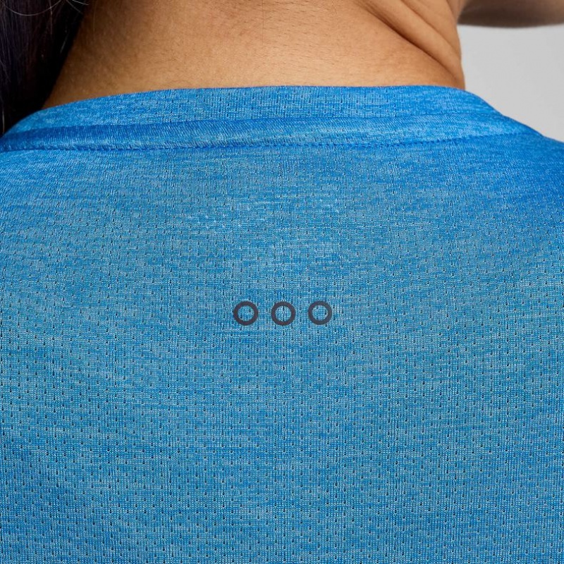 Blue Women's Saucony Stopwatch Long Sleeve T-Shirt | SG-XKSDZ