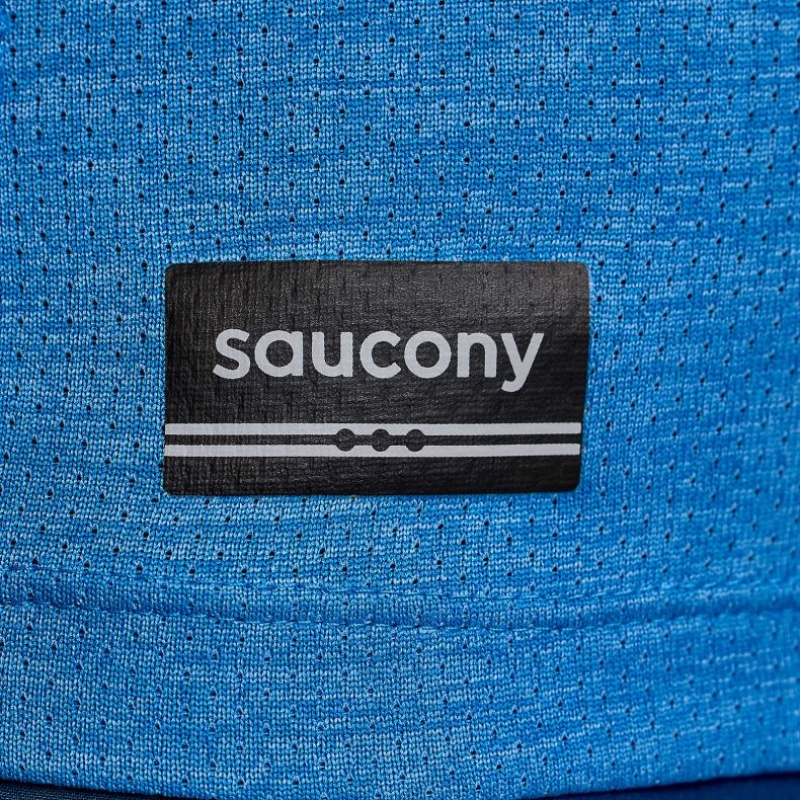 Blue Women's Saucony Stopwatch Singlet | SG-YIBUT