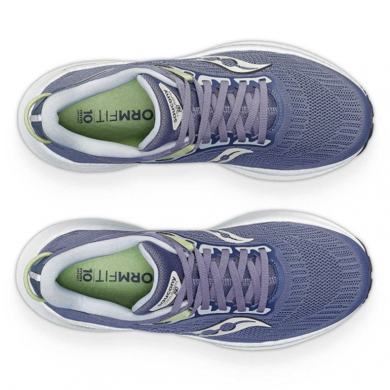 Blue Women's Saucony Triumph 21 Running Shoes | SINGAPORE-TSLPZ