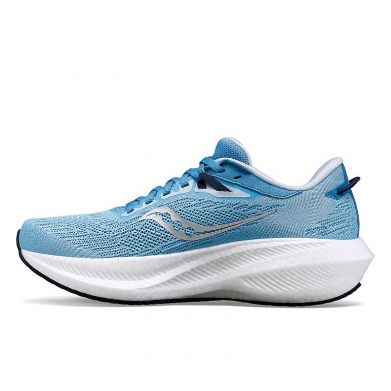 Blue Women's Saucony Triumph 21 Running Shoes | SINGAPORE-NPBIL