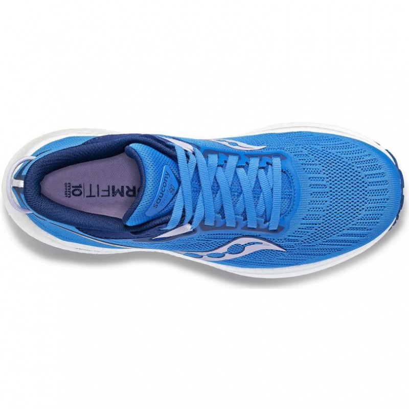 Blue Women's Saucony Triumph 21 Running Shoes | SG-DOPIW