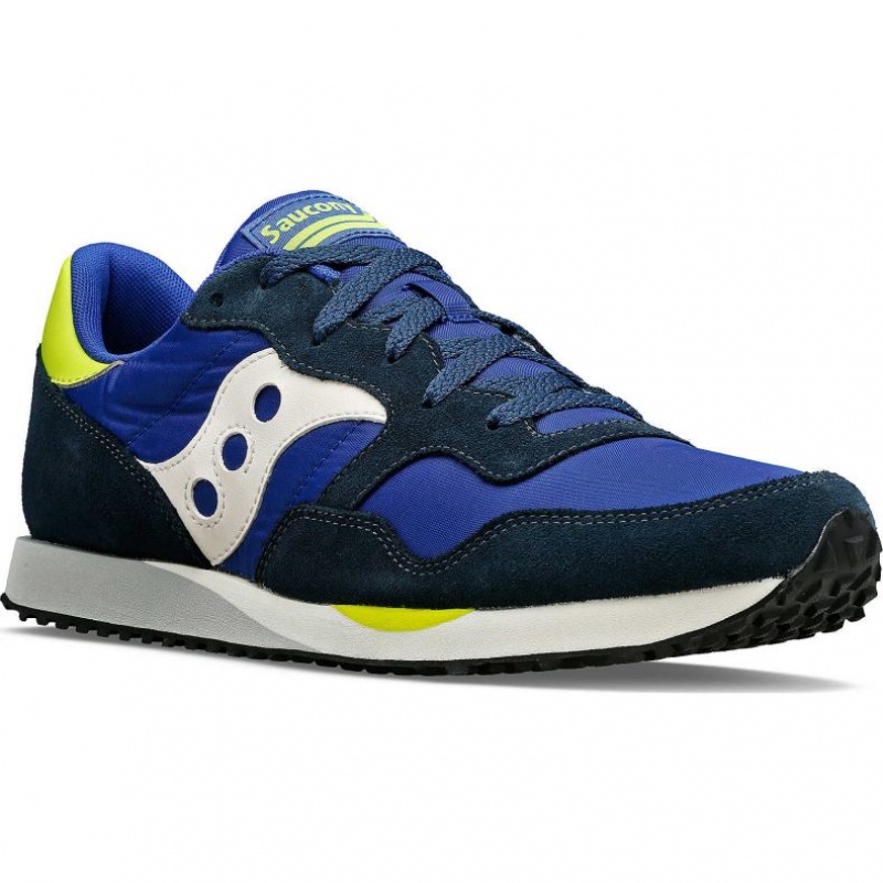 Blue / White / Light Green Men's Saucony DXN Sneakers | SG-VPLAM