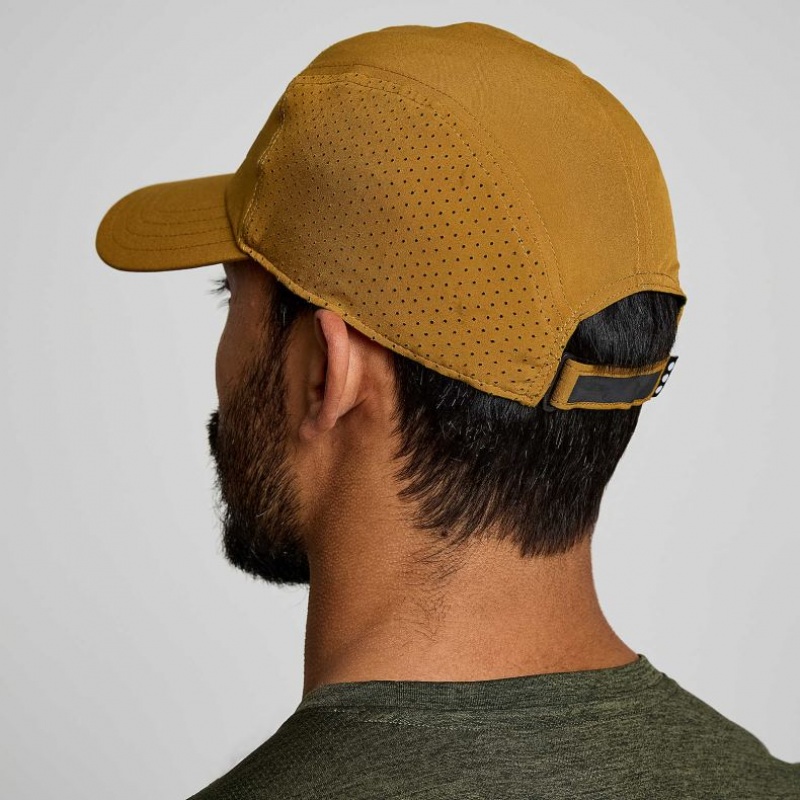 Brown Men's Saucony Outpace Hat | SG-IEANP