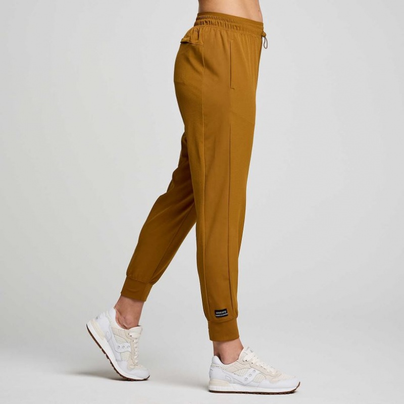 Brown Women's Saucony Boston Woven Jogger | SINGAPORE-GVCFT