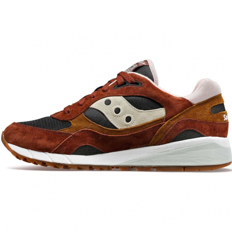 Brown / Black Men's Saucony Shadow 6000 Sneakers | SINGAPORE-OQLCN