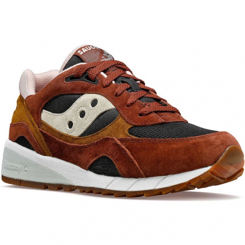 Brown / Black Men's Saucony Shadow 6000 Sneakers | SINGAPORE-OQLCN