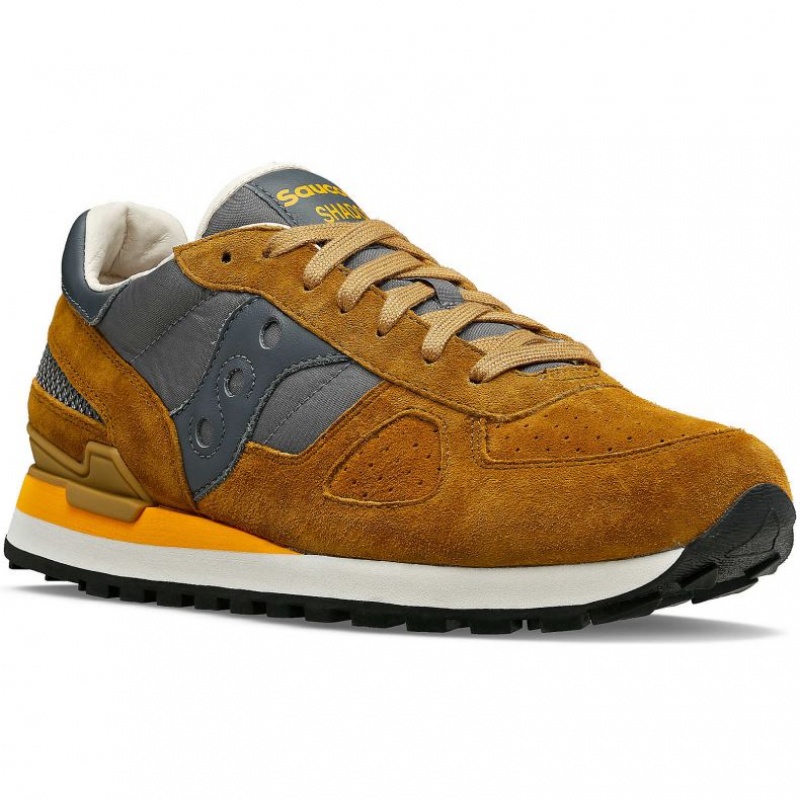 Brown / Grey Men's Saucony Shadow Original Premium Sneakers | SG-GISYD