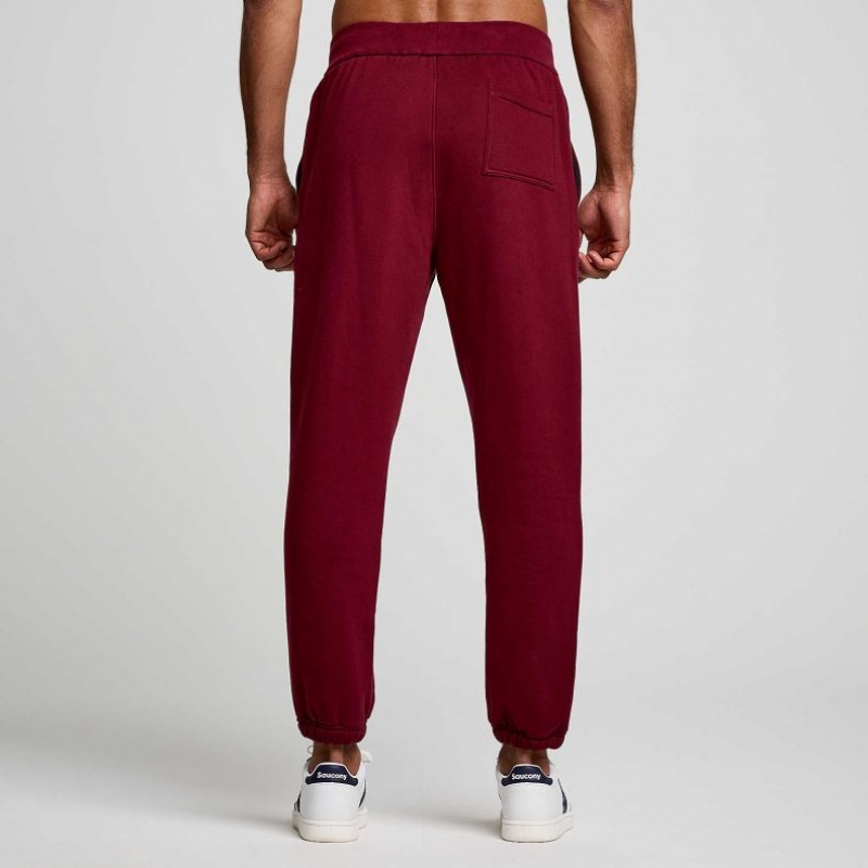 Burgundy Men's Saucony Recovery Jogger | SINGAPORE-PGZNX