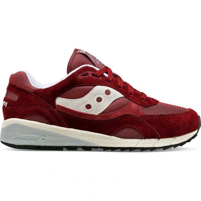 Burgundy Men\'s Saucony Shadow 6000 Sneakers | SG-ISNAH