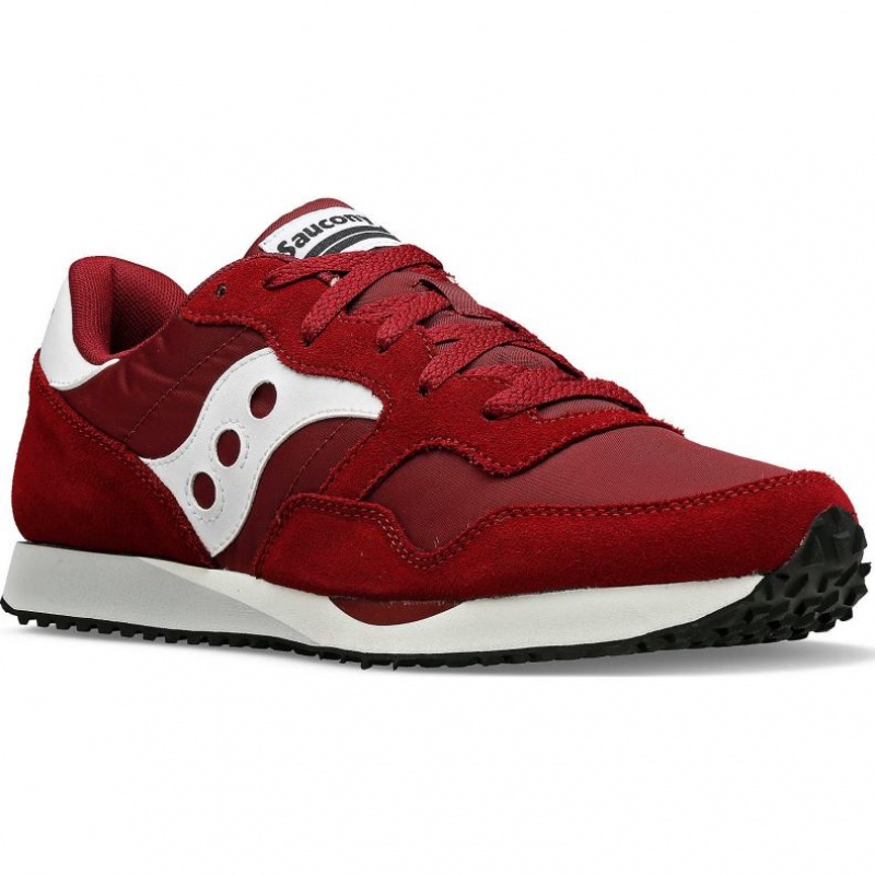 Burgundy Women's Saucony DXN Sneakers | SG-NWROY