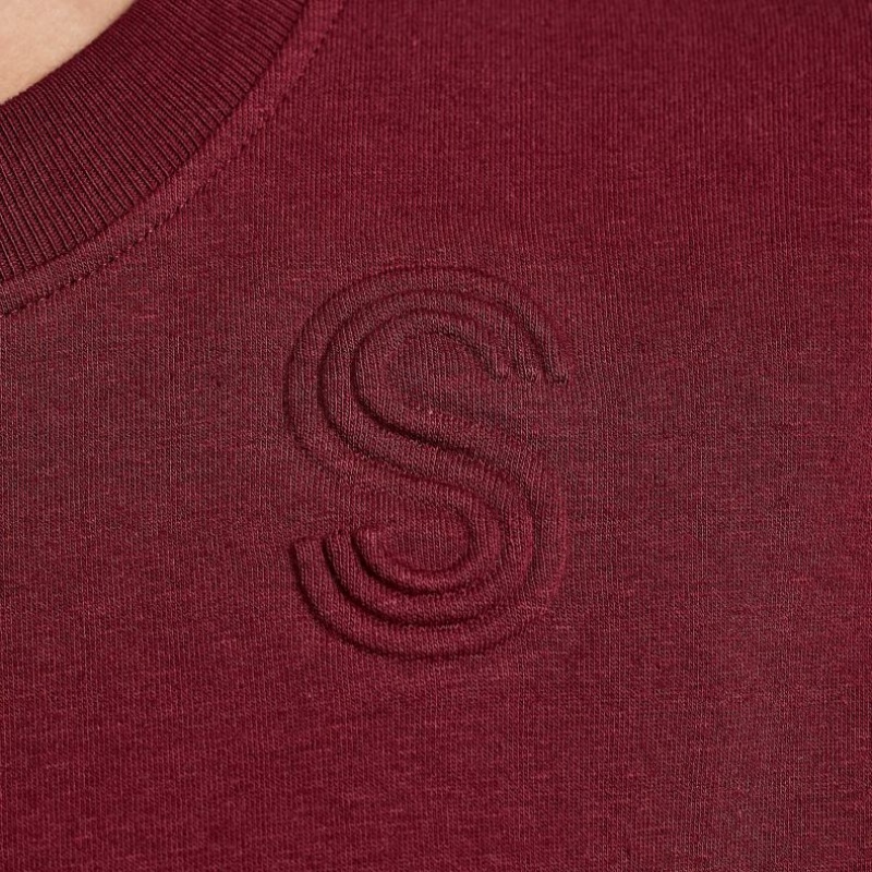 Burgundy Women's Saucony Recovery Crew Sweatshirt | SG-UDVIP