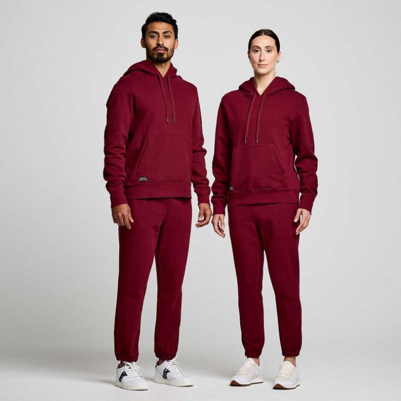 Burgundy Women's Saucony Recovery Hoodie | SG-CQIWR