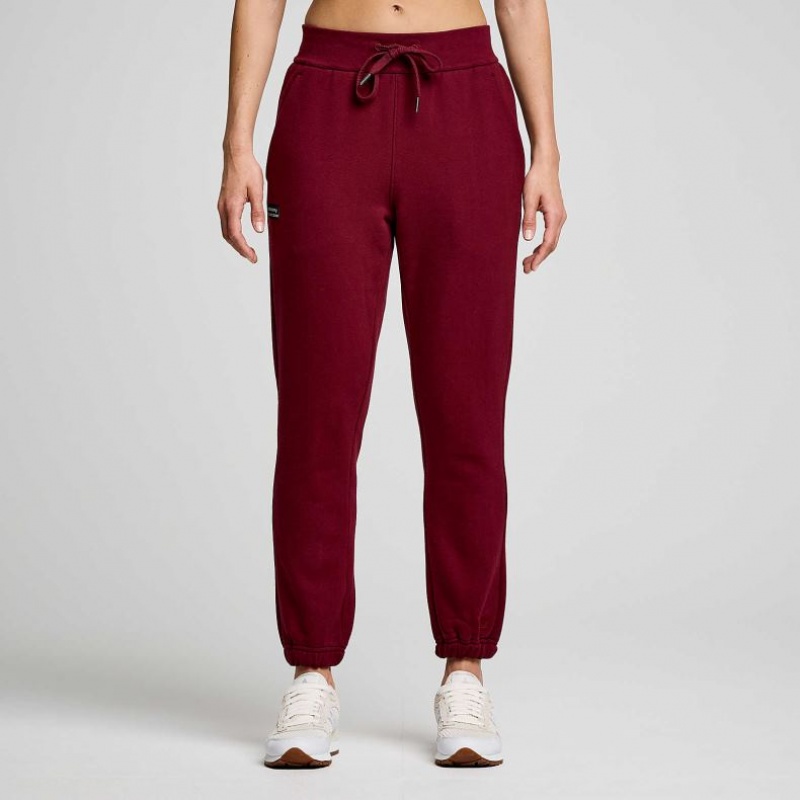 Burgundy Women\'s Saucony Recovery Jogger | SINGAPORE-NRZJK