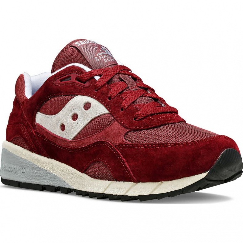 Burgundy Women's Saucony Shadow 6000 Sneakers | SINGAPORE-TFYGX