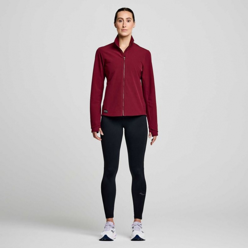 Burgundy Women's Saucony Triumph Jacket | SINGAPORE-FMGTI