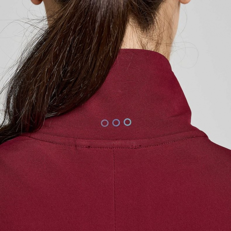 Burgundy Women's Saucony Triumph Jacket | SINGAPORE-FMGTI