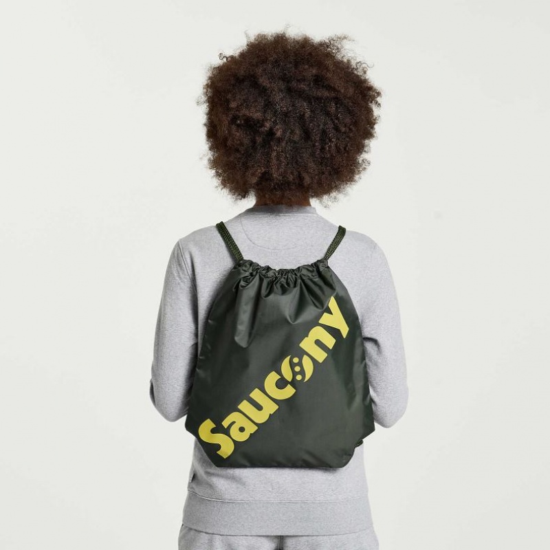 Dark Green Women\'s Saucony String Bag | SINGAPORE-ZGDMO